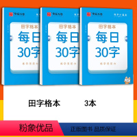 每日练字-田字格本3本 [正版]华夏万卷字帖口诀化练字楷书偏旁易错字口诀笔画偏旁笔顺结构每日30字控笔训练字帖成人男女初