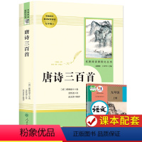 [九上 人教版]唐诗三百首 [正版]艾青诗选和水浒传 原著完整版人民教育出版社九年级阅读名著人教版初中生全套配套 9上册