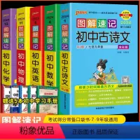 [正版]2024版图解速记初中语文古诗文数学英语物理化学全套5本pass绿卡图书初一初二初三七八九年级中考复习口袋书知识