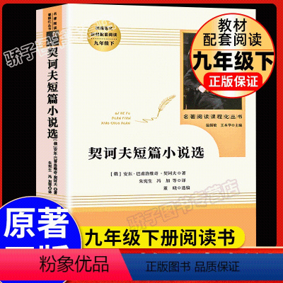 契诃夫短篇小说选--人民教育出版社 [正版]简爱儒林外史2本套装人民教育出版社语文九年级下册阅读必经典文学丛书初中学生自