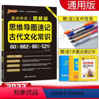 [正版]2022版思维导图速记古代文化常识高中语文晨读晚练常考知识速记高考语文专项训练古代文化常识小本口袋工具书高一二三