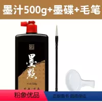 500g+1支毛笔(赠1墨碟) [正版]墨汁墨水墨点毛笔字帖初中生高中生大学生小学生成人初学者练字书法大瓶墨汁墨液500