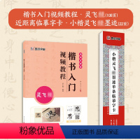 [2册]楷书教程+近距离碑帖 [正版]小楷灵飞经5册套装毛笔字帖初学者学生成人练字帖楷书入门基础教程附视频教学毛笔书法字