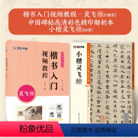 [2册]楷书教程+彩色高清 [正版]小楷灵飞经5册套装毛笔字帖初学者学生成人练字帖楷书入门基础教程附视频教学毛笔书法字帖