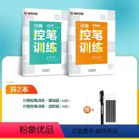 [初学入门,基础训练]2本装+赠消字笔+笔芯 [正版]行楷字帖控笔训练字帖练字成年男生女生字帖漂亮行楷初学者速成练字点阵