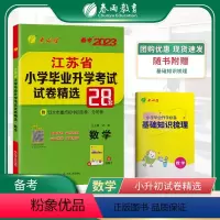 数学 小学升初中 [正版]小升初真题卷2023数学江苏省小学毕业升学考试试卷精选小考总复习知识大集结辅导书测试卷考必