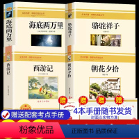 7年级上+下全4册(送4本考点手册) [正版]朝花夕拾七年级必读书上册人教版初中必读名著十二本完整版无删减下册西游记红星