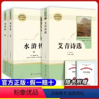 [九上必读]艾青诗选+水浒传 [正版]原著九年级下册必读课外书儒林外史简爱无删减完整版人民教育出版社初三下册必读选名著阅