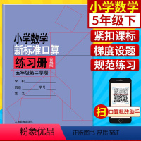 5年级下 小学通用 [正版]小学数学新标准口算练习册 一二三四五年级上下册12345第一二学期升级版 上海教育出版 小学