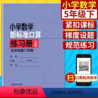 5年级下 小学通用 [正版]小学数学新标准口算练习册 一二三四五年级上下册12345第一二学期升级版 上海教育出版 小学