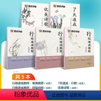 行楷速成基础教程5本临摹套装 [正版]字帖钢笔练字高中生大学生行楷荆霄鹏初中生行楷字帖女生练字帖成年手写正楷大人小学生名