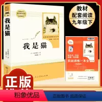 [人教版]我是猫 [正版]人教版全套5册 九年级必读名著艾青诗选和水浒传原著完整简爱儒林外史人民教育出版社初三上册下册课