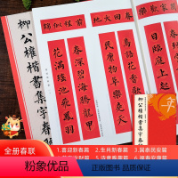 柳公权楷书集字春联120幅 [正版]书法集字唐诗宋词一百首春联古文箴言名言成语 颜真卿欧阳询赵孟俯智永楷书千字文曹全碑隶