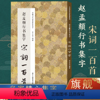 赵孟頫行书集字宋词100首 [正版]书法集字唐诗宋词一百首春联古文箴言名言成语 颜真卿欧阳询赵孟俯智永楷书千字文曹全碑隶