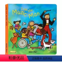[正版]Child's Play 我是音乐家 I am the Music Man 纸板书 韵文童谣洞洞书 英文原版绘本