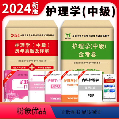 [正版]主管护师2024年中级主管护师历年真题押题密卷模拟卷护理学中级人卫版金考卷冲刺跑试卷易哈佛考试电子题库口袋书丁
