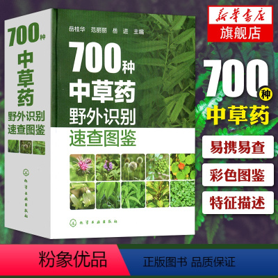 [正版]700种中草药野外识别速查图鉴 岳桂华 中草药大全药剂学中医草药书籍识别图全集 及栽培药用植物大全书籍书店书籍