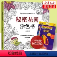 [正版]秘密花园涂色书 赠36色彩铅填色书儿童成人涂色书 成人减压涂鸦涂色绘画书 绘画书手绘探索秘境 锻炼脑思维 书店