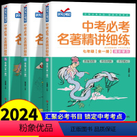 [初中全3册]中考必考名著精讲细练 初中通用 [正版]2024中考必考名著精讲细练人教版 七年级八年级上册名著导读与考点