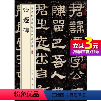 [正版]书籍张迁碑-中华经典碑帖彩色放大本 雅昌艺术精印 超大八开 四色还原 版本精良 释文准确 中华书局出版