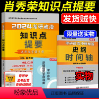 2024肖秀荣知识点提要 [正版]新版2024肖秀荣考研政治知识点提要 肖秀荣核心考点背诵版 肖秀荣知识点 可搭肖四肖八