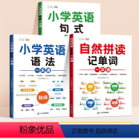 [全3册]单词+语法+句式一本通 小学通用 [正版]小学英语语法大全一本通小学生语法词汇讲解练习三四五六年级英语专项训练