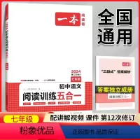 国一》五合一阅读训练 初中通用 [正版]2024初中语文阅读训练五合一七八年级九年级现代文文言文古诗同步阅读理解真题技能