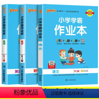 语+数 +英(人教版) 三年级下 [正版]pass绿卡小学学霸作业本一年级二年级三四五六年级上册下册语文数学英语科学全套