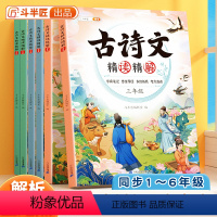 古诗文精读精解 小学一年级 [正版]小学必背古诗文精读精解人教版注音版一二三年级四五到六年级同步语文75十80文言文古诗