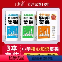 小学核心知识集锦3本[语文+数学+英语] 小学通用 [正版]核心知识集锦语文数学英语基础知识大盘点一二三四五六年级小学知