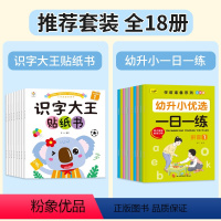 [全18册]识字大王贴纸书+幼小衔接一日一练 [正版]识字大王贴纸书全套8册2-3-4-5-6岁儿童识字书幼儿认字启蒙早