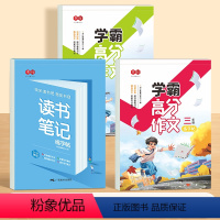 [全套3册]3-4年级读书笔记+高分学霸作文 [正版]读书笔记练字帖人教版同步快乐读书吧好词好句摘抄楷书字帖小学生一二三