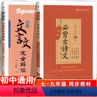 文言文完全解读+必背古诗文138篇 2本套 初中通用 [正版]2023星火初中必背古诗词和文言文初一初二初三中考语文古诗