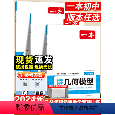 [7-9年级适用]初中数学函数+应用题+几何模型-3本套 初中通用 [正版]2024初中数学几何模型数学函数应用题中考必
