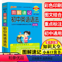 初中通用 [正版]2024Pass绿卡图解速记初中英语语法考频版中考英语真题资料初中生英语总复习教辅资料知识手册初中英语