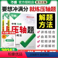2本-数学[几何/函数] 初中通用 [正版]2024新版万唯中考数学压轴题几何二次函数套装初三初二八九年级初中几何真题复