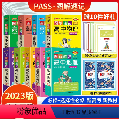 [图解速记]全套9本 高中通用 [正版]2024新高中英语词汇3500词乱序版高考必背英语单字本手册词典随身记pass绿