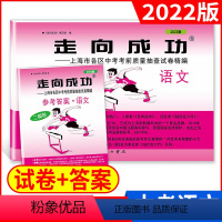 [正版]2022年版走向成功 中考二模卷 语文 试卷+答案 上海中考二模卷 初三语文试卷 上海市区县中考考前质量抽查试