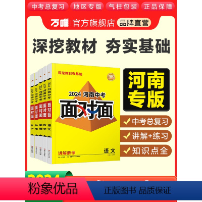 [道历地生]小四门 河南省 [正版]2024面对面河南语文数学英语物化政治历史生物地理初三总复习七八九年级初三中考真题辅