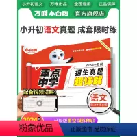 语文❤小升初真题[套卷]1本. 小学升初中 [正版]2024万唯小白鸥小升初真题卷语文毕业分班考试卷全国重点中学2023
