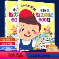 智力测试600题:4-5岁(共2册) [正版]智力测试600题全脑开发思维训练0-3-4-5-6岁左脑右脑开发书幼儿大脑