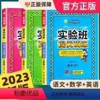 [人教版]语文+数学+英语 三年级下 [正版]2023春新版三年级下册实验班提优训练小学3年级下语文数学英语全套人教版苏
