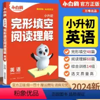 完形填空&阅读理解[新版] 小学通用 [正版]2024版小白鸥星空小升初英语阅读理解完形填空四年级五年级六年级强化训练同