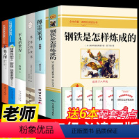 [老师推荐完整版 6册] 八下全套 [正版]傅雷家书和钢铁是怎样炼成的原著无删减 人民教育出版社初中八年级下册课外书阅读