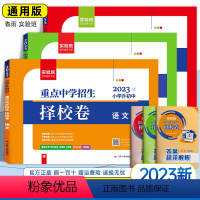 [择校卷]语文+数学+英语 小学升初中 [正版]2023实验班小升初重点中学招生择校卷真题卷语文数学英语六年级小学升初中