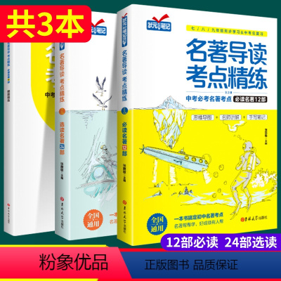 [爆卖款]名著导读12部+24部(赠练习册) 初中通用 [正版]名著导读考点精练初中生必.读名著十二本12初一初二初三上