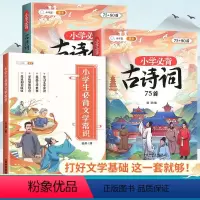 [推荐搭配]文学常识+古诗词 小学通用 [正版]小学生必文学背常识小学语文基础知识优美句子积累大全手册注音版中国古代现代