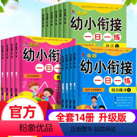 幼小衔接一日一练(全套14册)升级版 [正版]幼小衔接一日一练整合全套14册学前班数学幼儿园大班寒假作业入学准备幼升小试