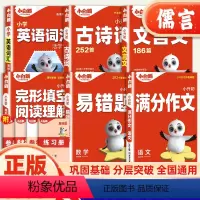 古诗词252首 小学升初中 [正版]2024新版小白鸥小升初英语完形填空与阅读理解文言文古诗词易错题满分作文强化专项训练