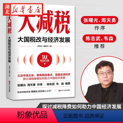 [正版]财之道丛书 大减税 大国税改与经济发展 知名财税学者李炜光教授潜心之作 聚焦税改难点 探讨减税降费如何助力中国